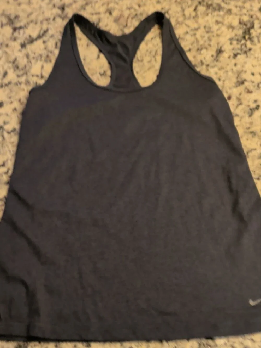 Nike Dri Fit Women's Charcoal Racerback Tank Top